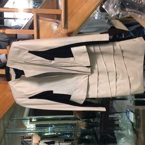 Gorgeous 2 piece leather dress suit & shoe boots